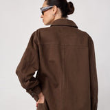 BeltonCC Denim Shirt - Dark Brown