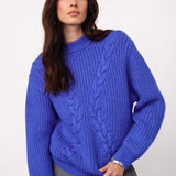 RowCC Rib Cable Knit - New Blue