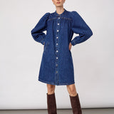 DeniceCC LS Denim Dress - Used Denim