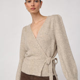 RogerCC Wrap Cardigan - Creme