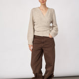 RogerCC Wrap Cardigan - Creme