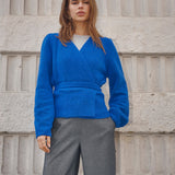 RogerCC Wrap Cardigan - New Blue