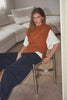 RainaCC Knit Vest - Cognac