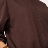 LunaCC Balloon Zip  Jacket - Dark Brown