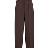 AcileCC Leg Pleat Pant - Brown