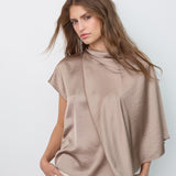 IdunCC Cape SS Blouse - Walnut