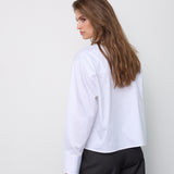 DaliaCC Sleeve Pleat Shirt - White