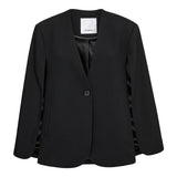 VolaCC Cape Button Blazer - Black