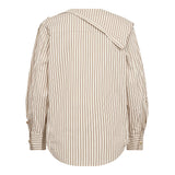 DalmaCC Asym Button Blouse - Bison