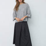 AelleCC SS Knit - Grey Melange