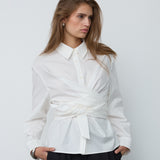 HalenCC Tie Shirt - White