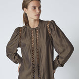 AilaCC Lace Shirt - Mocca - Co'couture