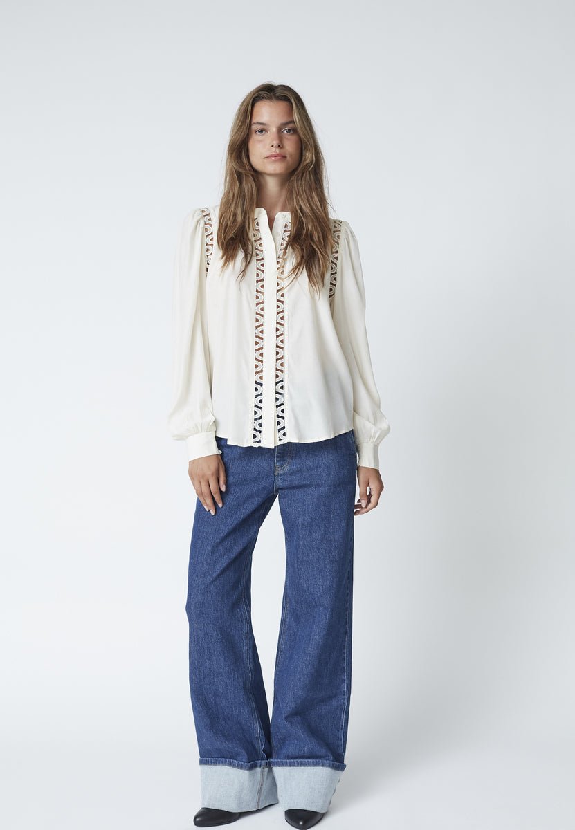 AilaCC Lace Shirt - Off white - Co'couture