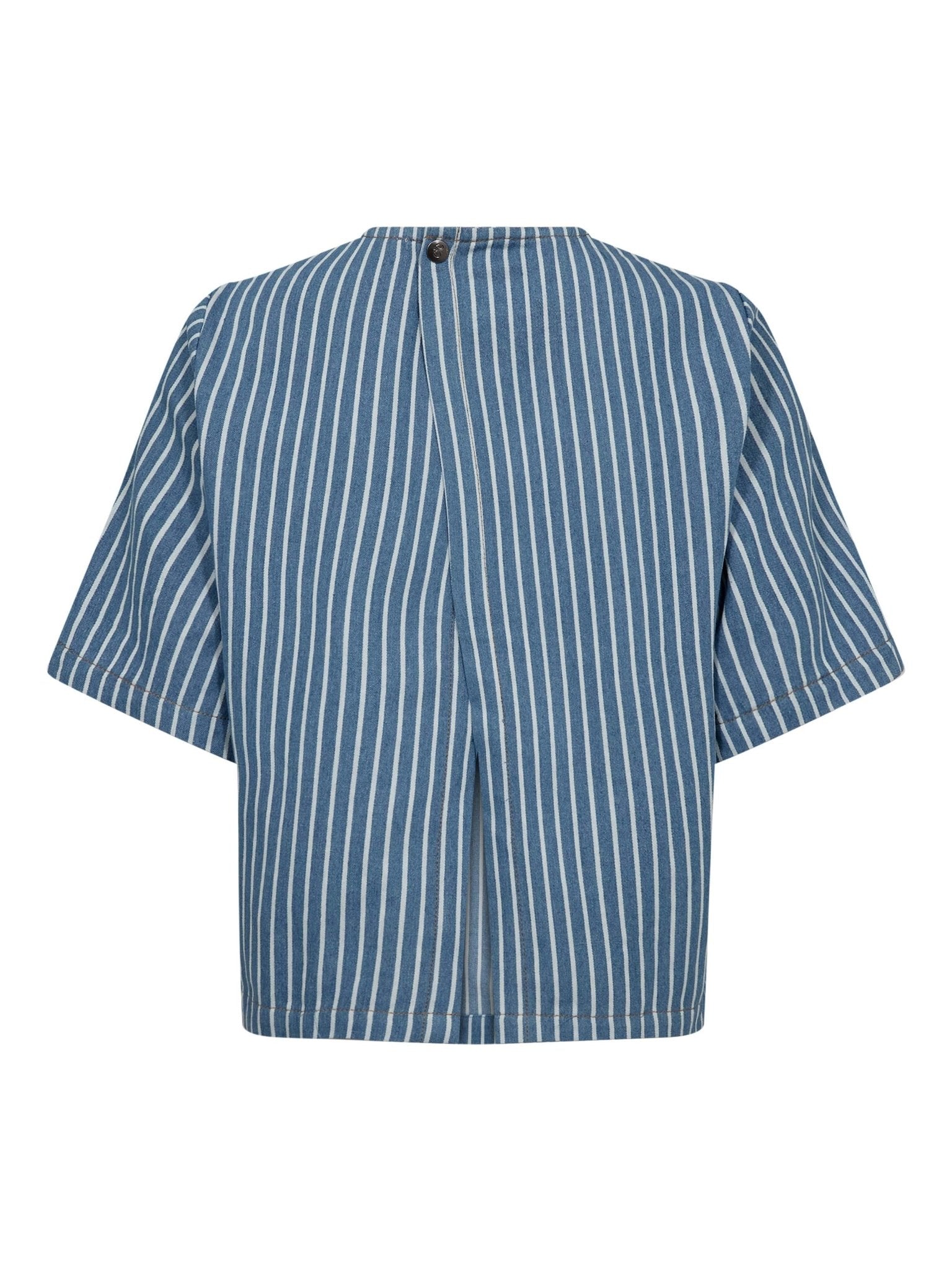 AlettaCC Milkboy SS Blouse - Denim blue - Co'couture
