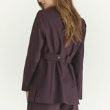 AlmiraCC Fitted Blazer - Plum - Co'couture