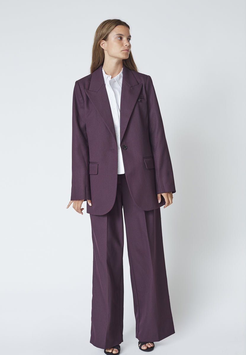AlmiraCC Fitted Blazer - Plum - Co'couture
