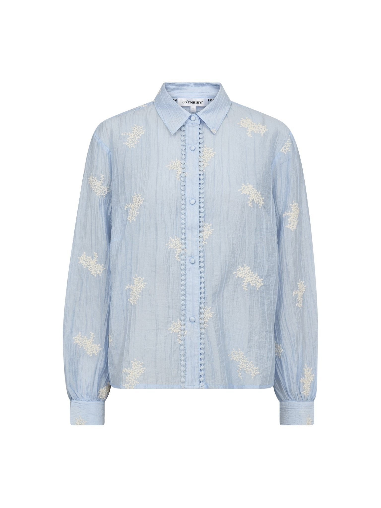 AmeliaCC Emb Shirt - Pale Blue - Co'couture