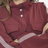 AminaCC Box Jacket - Burgundy - Co'couture