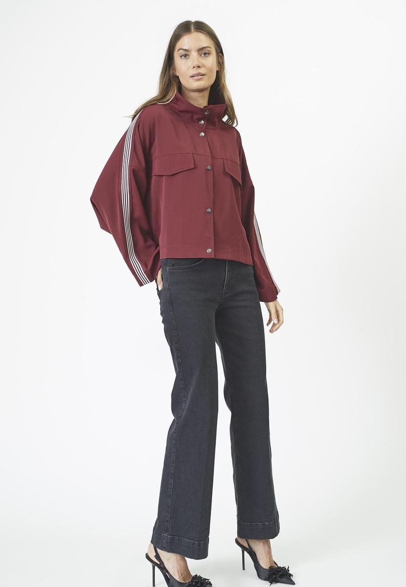 AminaCC Box Jacket - Burgundy - Co'couture