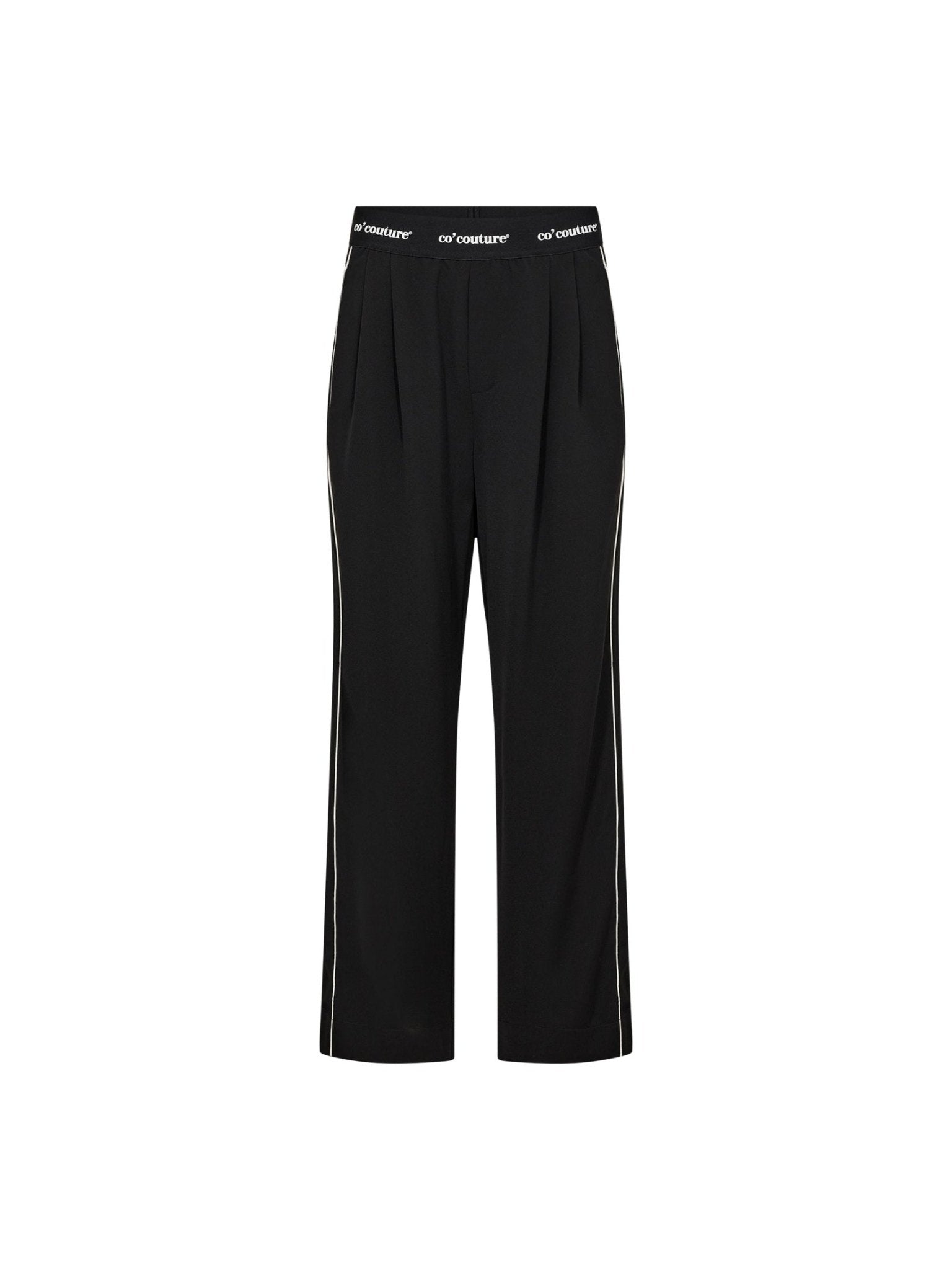 AminaCC Logo Piping Pant - Black - Co'couture