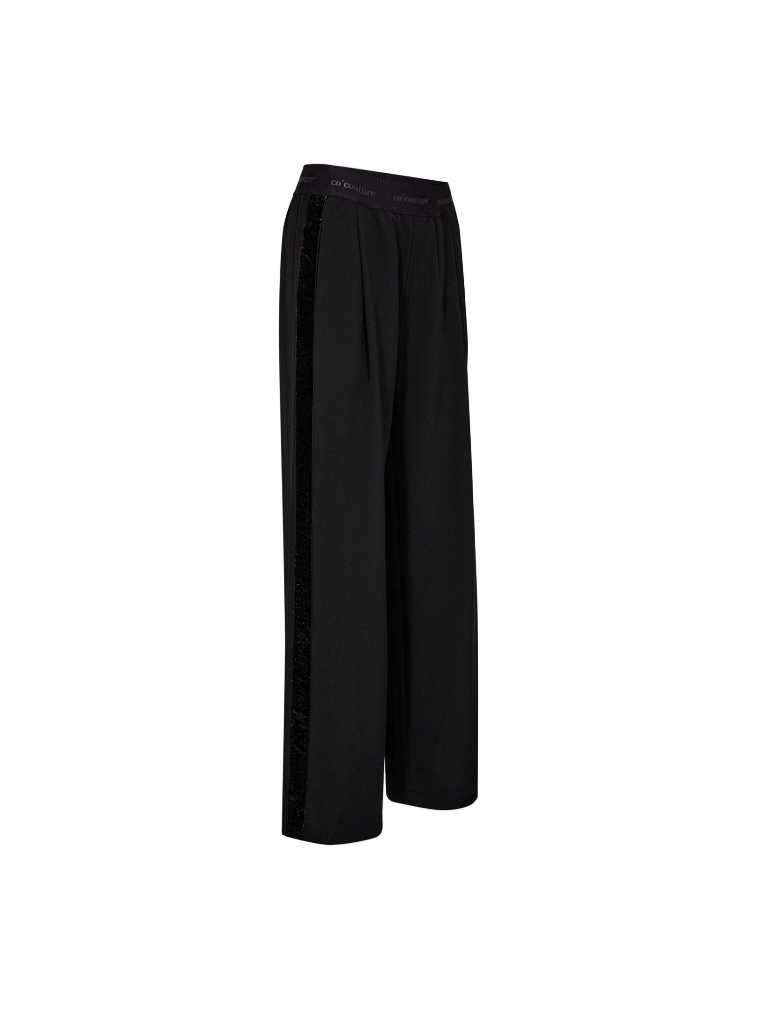 AminaCC Logo Shimmer Pant - Black - Co'couture