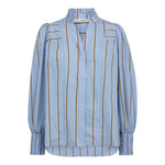 AmoraCC Stripe V - Shirt - Pale Blue - Co'couture