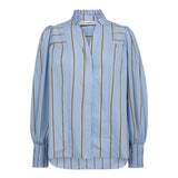 AmoraCC Stripe V - Shirt - Pale Blue - Co'couture