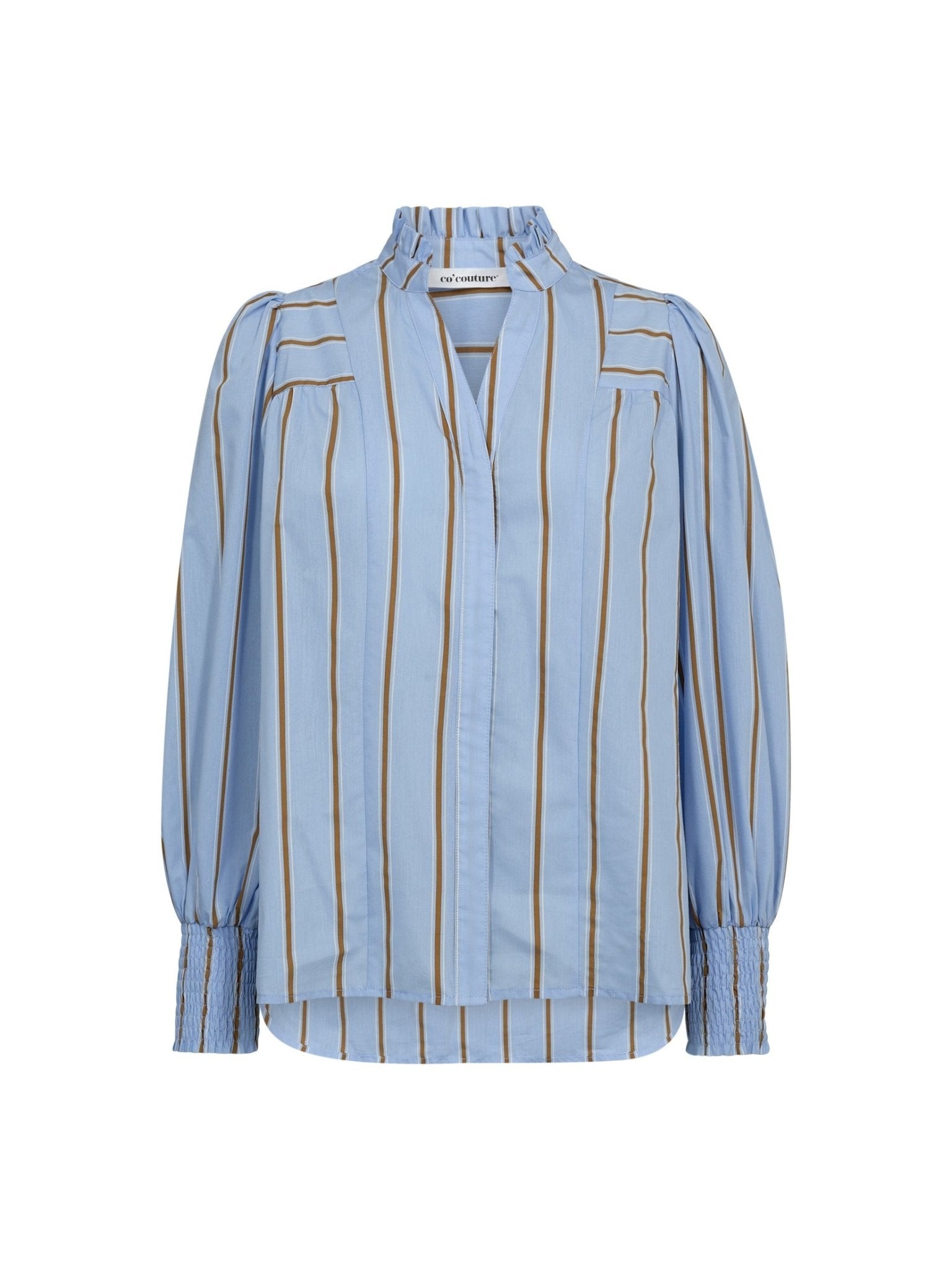AmoraCC Stripe V - Shirt - Pale Blue - Co'couture