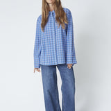 AngelicaCC Check Shirt - Blue - Co'couture