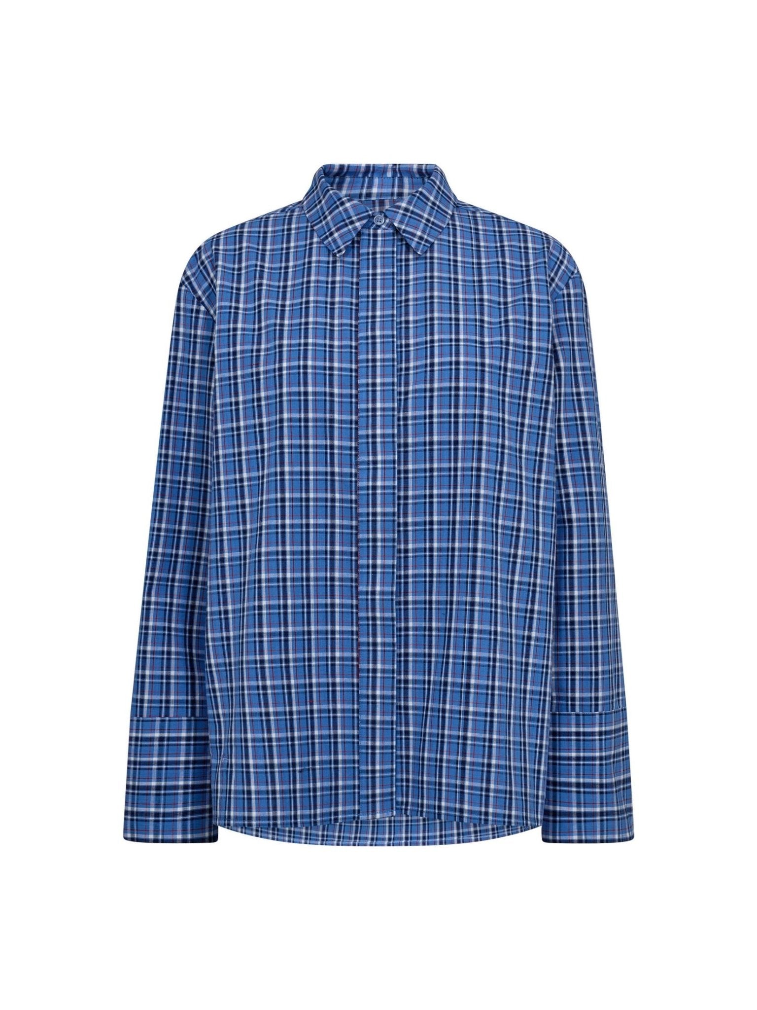 AngelicaCC Check Shirt - Blue - Co'couture