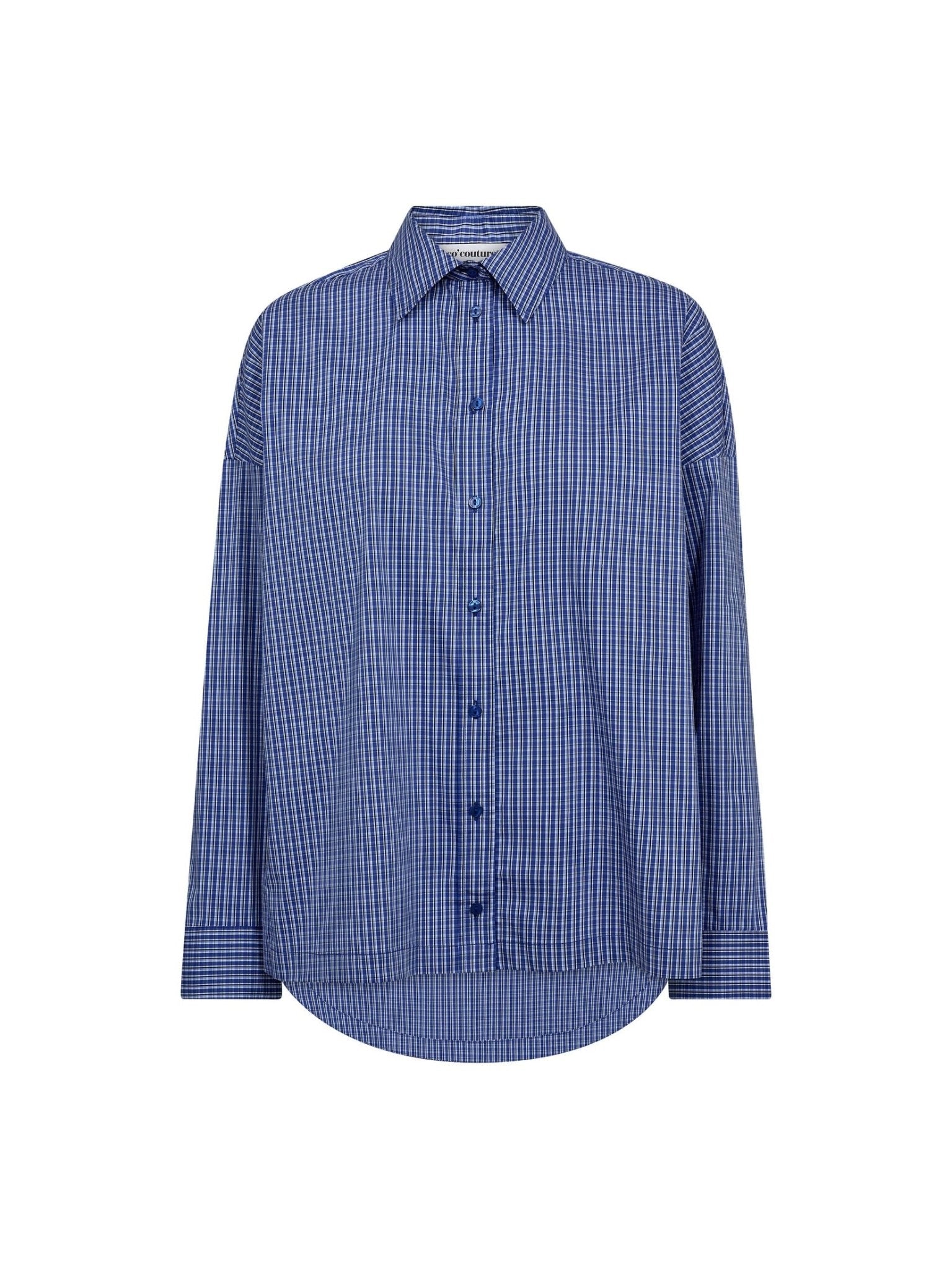 AnizaCC Oversize Slit Shirt - New Blue - Co'couture