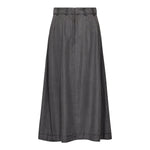 AnyaCC Denim Pleat Skirt - Mid Grey - Co'couture
