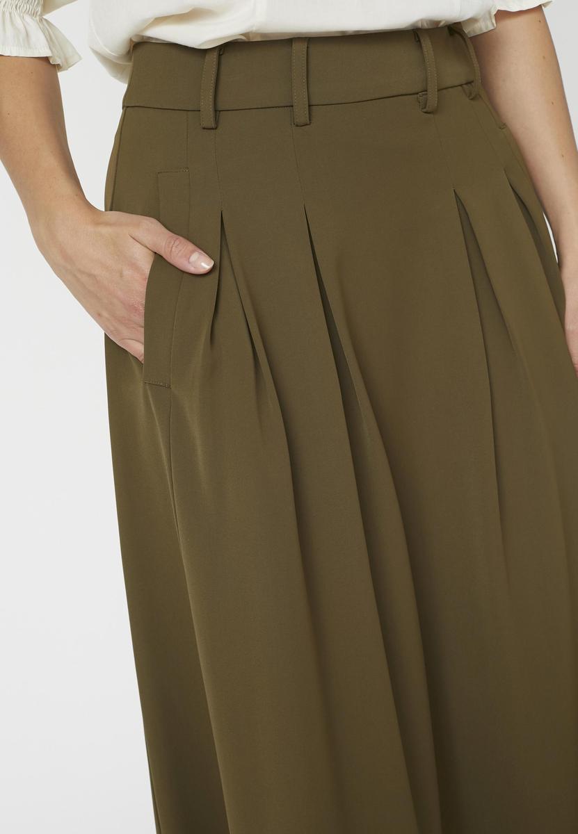 AnyaCC Pleat Skirt - Military Olive - Co'couture