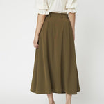 AnyaCC Pleat Skirt - Military Olive - Co'couture