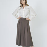 AnyaCC Pleat Skirt - Mocca - Co'couture