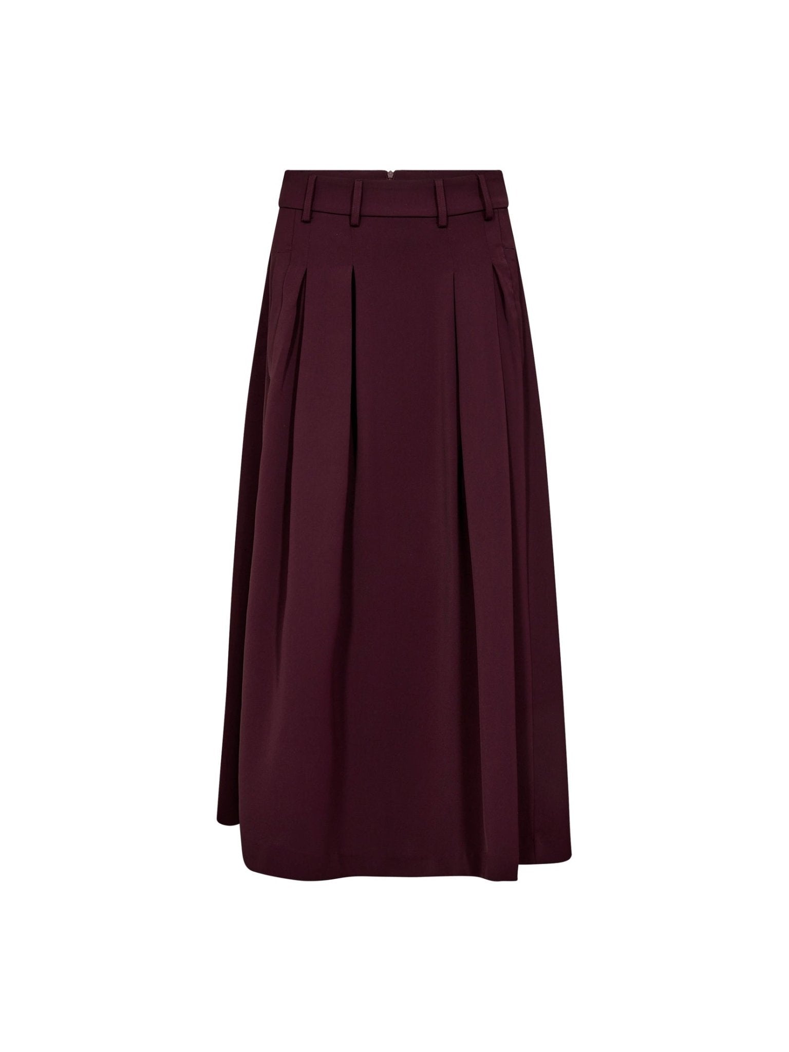 AnyaCC Pleat Skirt - Winered - Co'couture