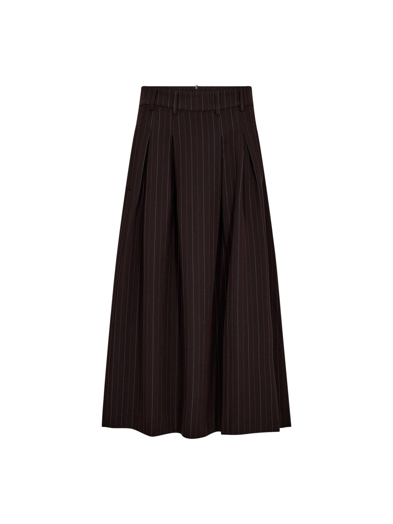 AnyaCC Trinny Pleat Skirt - Dark Brown - Co'couture