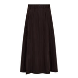 AnyaCC Trinny Pleat Skirt - Dark Brown - Co'couture