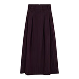 AnyaCC Trinny Pleat Skirt - Plum - Co'couture