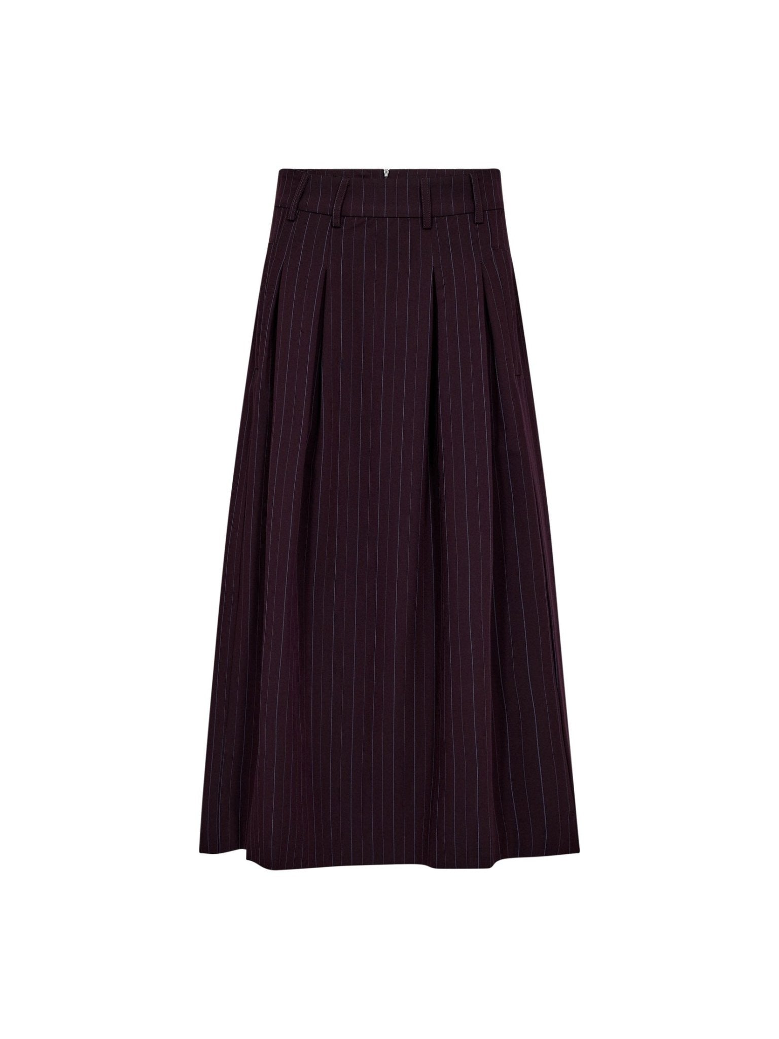AnyaCC Trinny Pleat Skirt - Plum - Co'couture