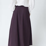 AnyaCC Trinny Pleat Skirt - Plum - Co'couture