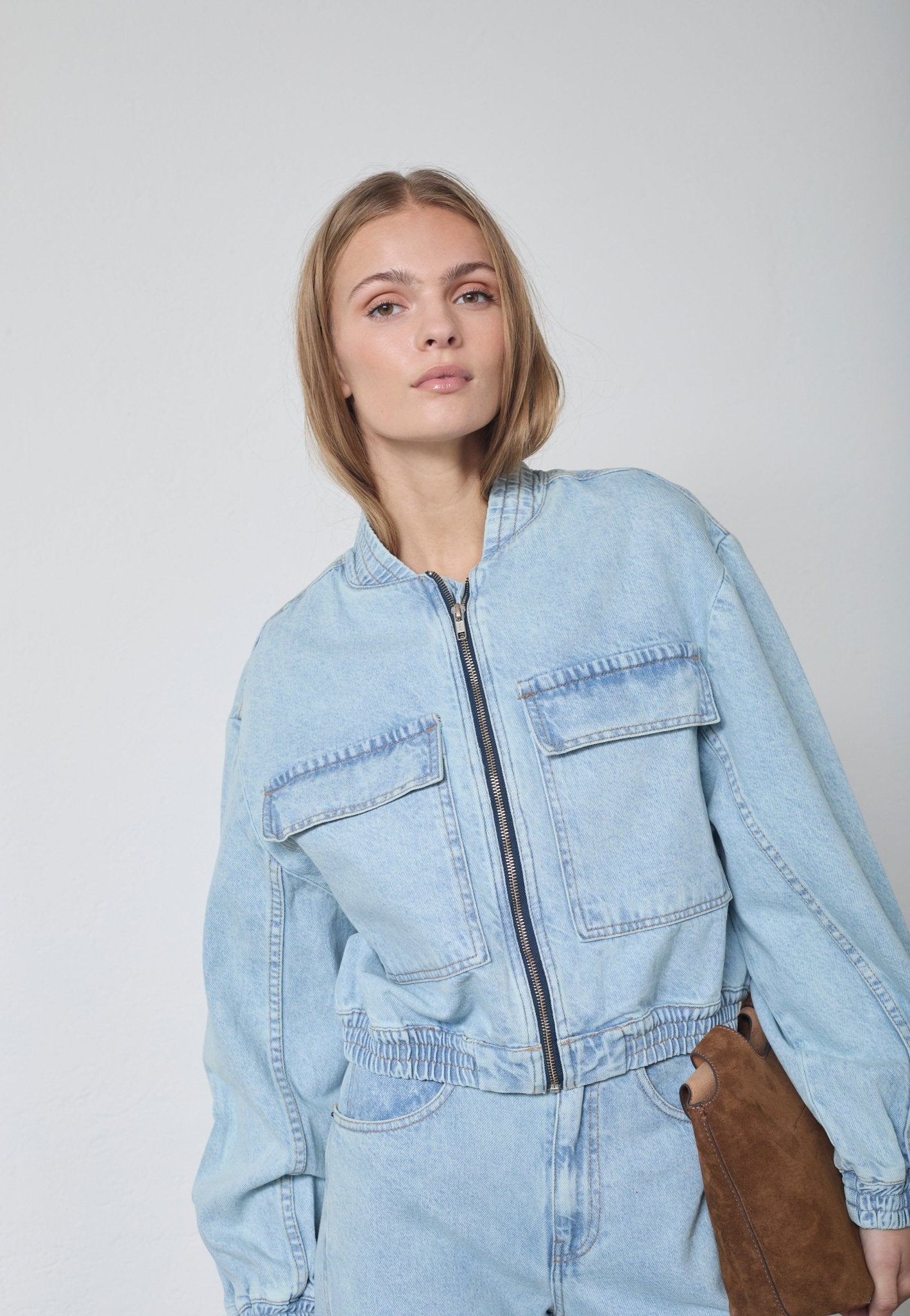 AronaCC Bomber - Pale Blue - Co'couture