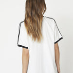 AvanaCC Oversize Sporty V - Tee - White - Co'couture