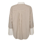 AvaraCC Stripe Shirt - Bone/Brown - Co'couture