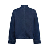 AzminaCC Denim Placket Blouse - Denim blue - Co'couture