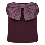 BarryCC Bow Top - Plum - Co'couture