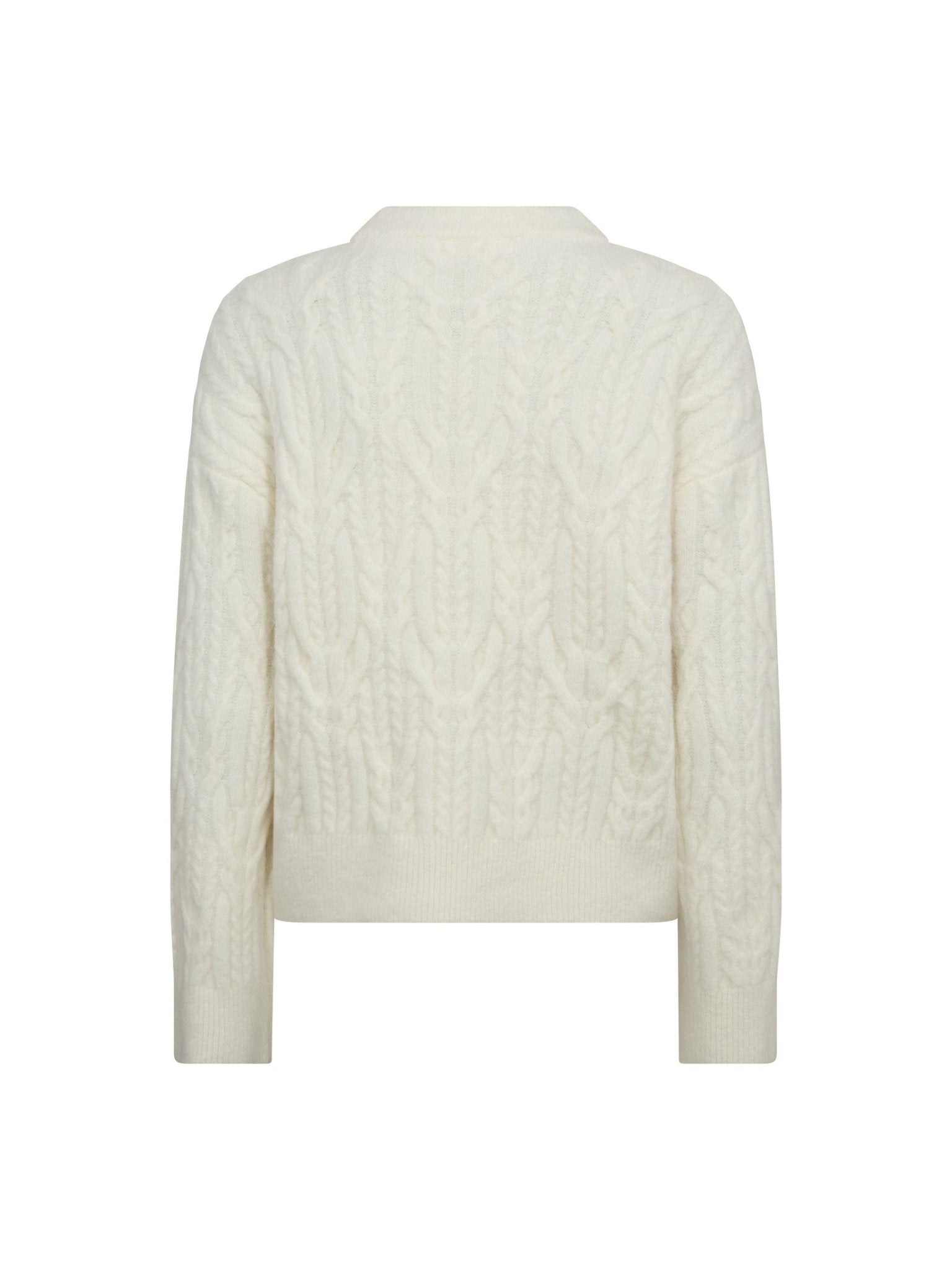 BenalCC Cable O - Knit - Off white - Co'couture
