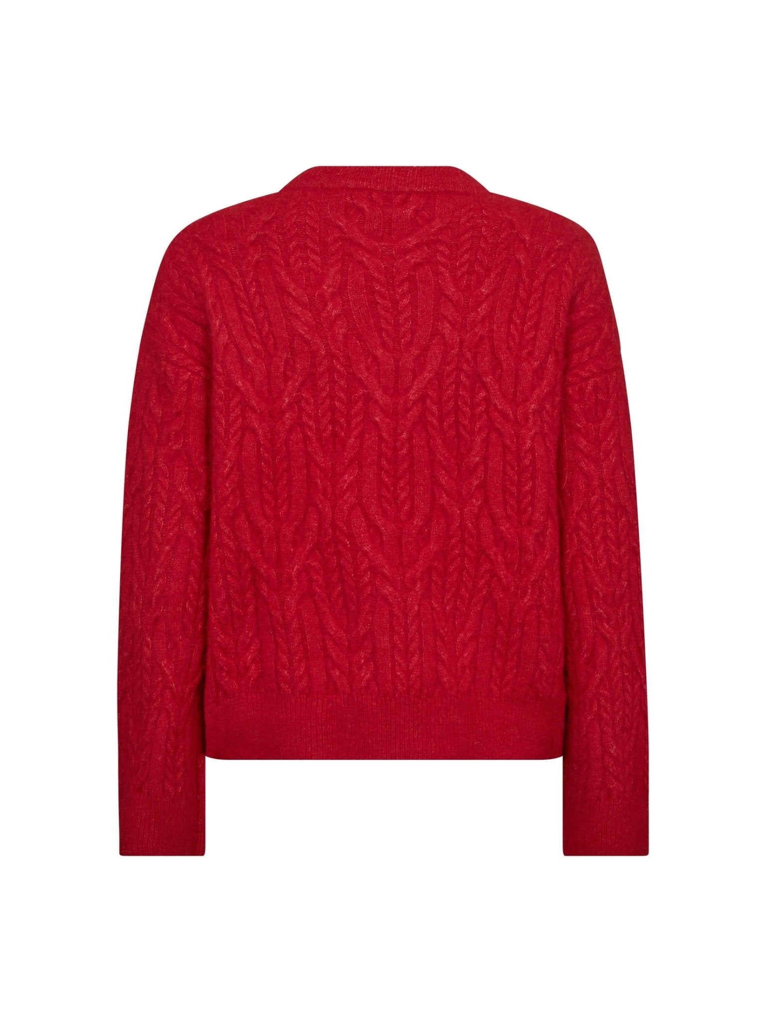 BenalCC Cable O - Knit - Red - Co'couture