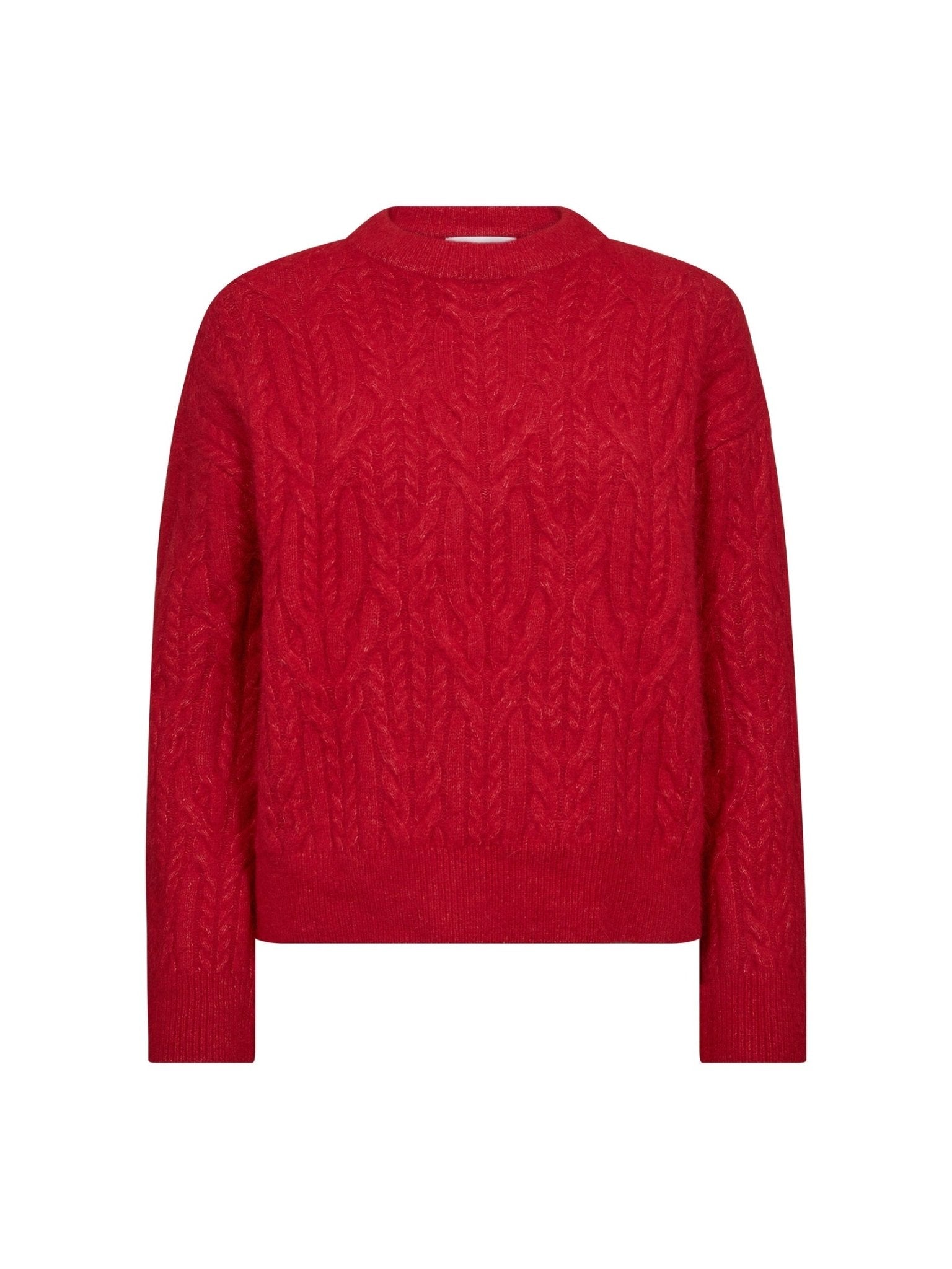 BenalCC Cable O - Knit - Red - Co'couture