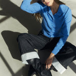 BenalCC Collar Cardigan - Blue - Co'couture